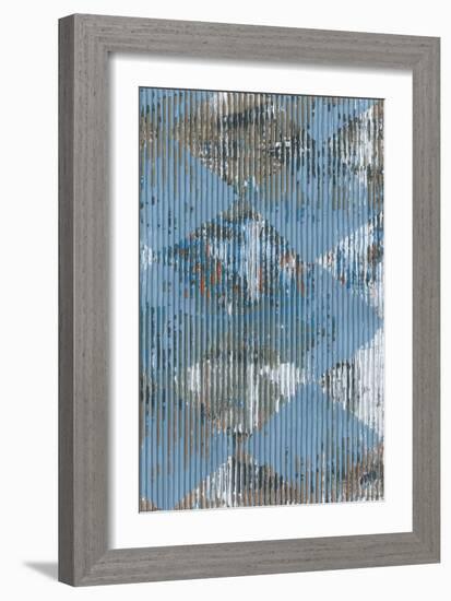 Harlequin Blue II-Dlynn Roll-Framed Art Print