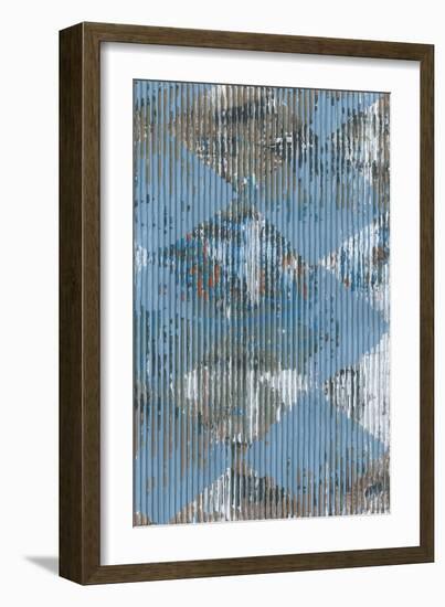 Harlequin Blue II-Dlynn Roll-Framed Art Print