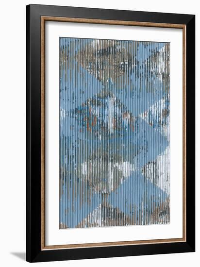 Harlequin Blue II-Dlynn Roll-Framed Art Print
