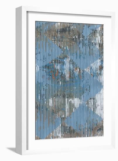 Harlequin Blue II-Dlynn Roll-Framed Art Print