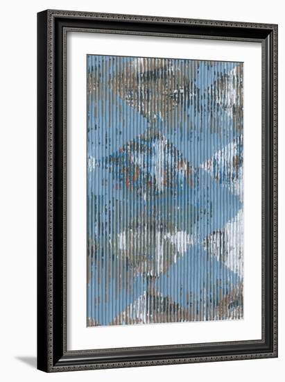 Harlequin Blue II-Dlynn Roll-Framed Art Print