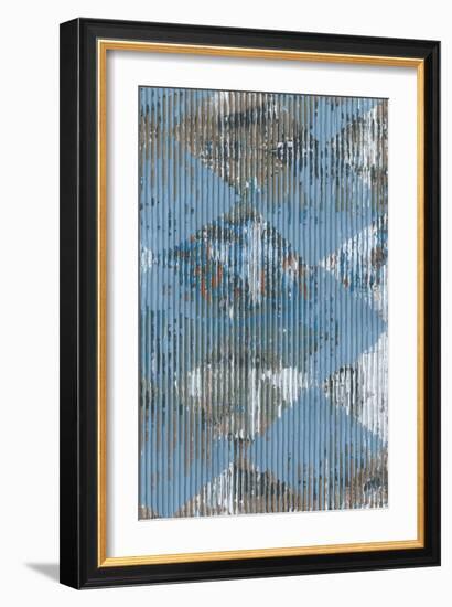 Harlequin Blue II-Dlynn Roll-Framed Art Print