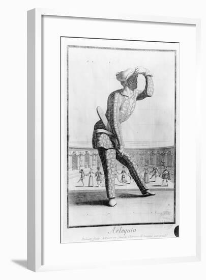 Harlequin, Engraved by Juan Dolivar (1641-92)-Antoine Le Pautre-Framed Giclee Print