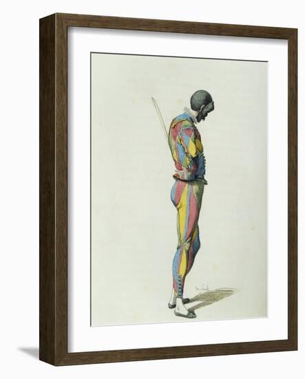 Harlequin in 1858-Maurice Sand-Framed Giclee Print