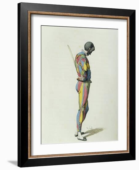 Harlequin in 1858-Maurice Sand-Framed Giclee Print