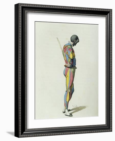 Harlequin in 1858-Maurice Sand-Framed Giclee Print