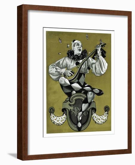 "Harlequin Mandolin Player,"April 4, 1931-Elbert Mcgran Jackson-Framed Giclee Print
