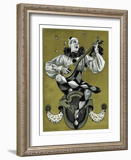 "Harlequin Mandolin Player,"April 4, 1931-Elbert Mcgran Jackson-Framed Giclee Print