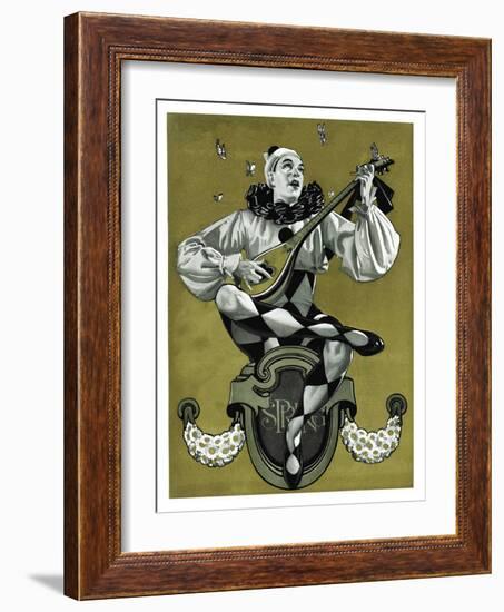 "Harlequin Mandolin Player,"April 4, 1931-Elbert Mcgran Jackson-Framed Giclee Print