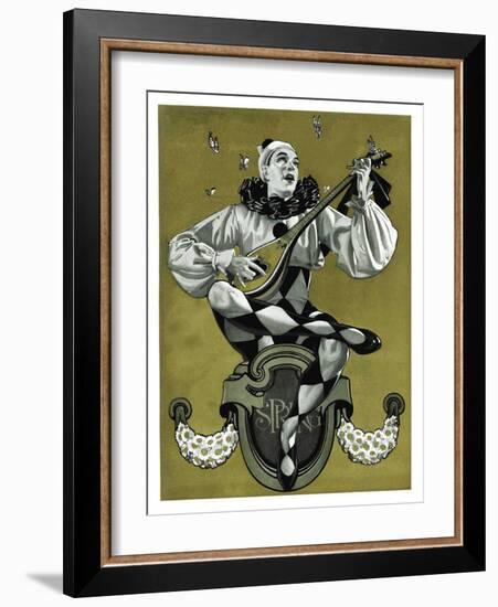 "Harlequin Mandolin Player,"April 4, 1931-Elbert Mcgran Jackson-Framed Giclee Print