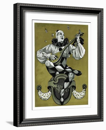 "Harlequin Mandolin Player,"April 4, 1931-Elbert Mcgran Jackson-Framed Giclee Print