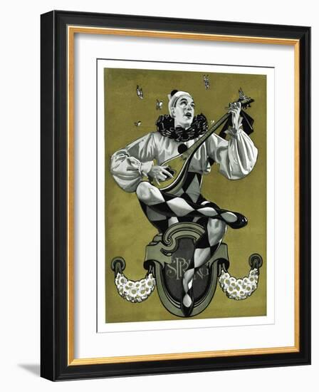 "Harlequin Mandolin Player,"April 4, 1931-Elbert Mcgran Jackson-Framed Giclee Print