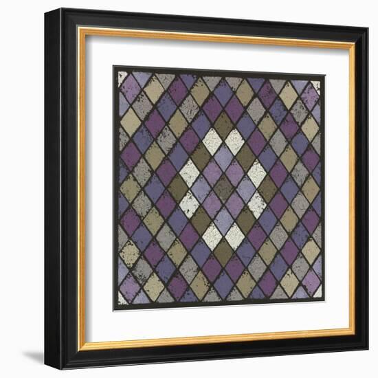 Harlequin - Plum-Susan Clickner-Framed Giclee Print