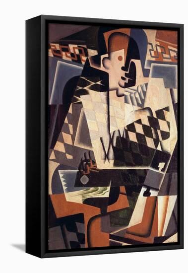 Harlequin with a Guitar, 1917-Juan Gris-Framed Premier Image Canvas