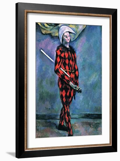 Harlequin-Paul Cézanne-Framed Art Print