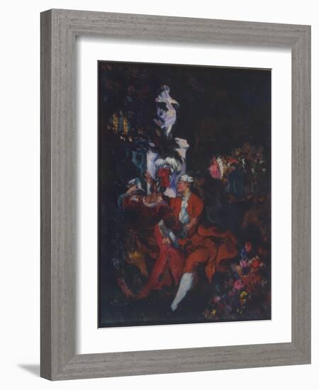 Harlequins, 1913-Konstantin Andreyevich Somov-Framed Giclee Print