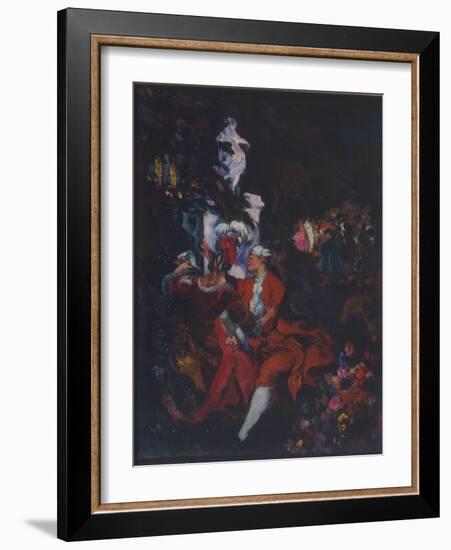 Harlequins, 1913-Konstantin Andreyevich Somov-Framed Giclee Print