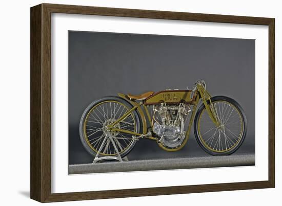 Harley Davidson Board track racer 1921-Simon Clay-Framed Photographic Print