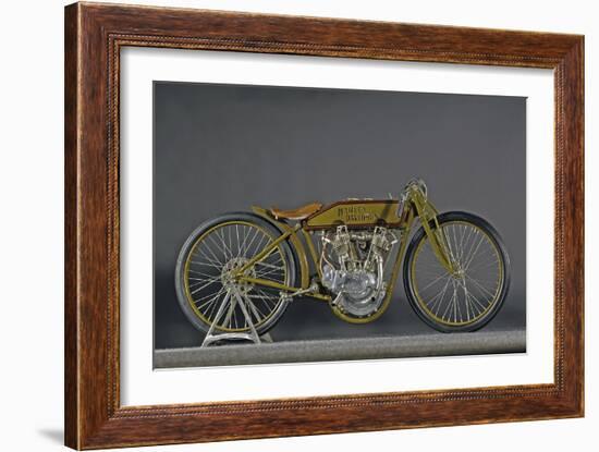 Harley Davidson Board track racer 1921-Simon Clay-Framed Photographic Print