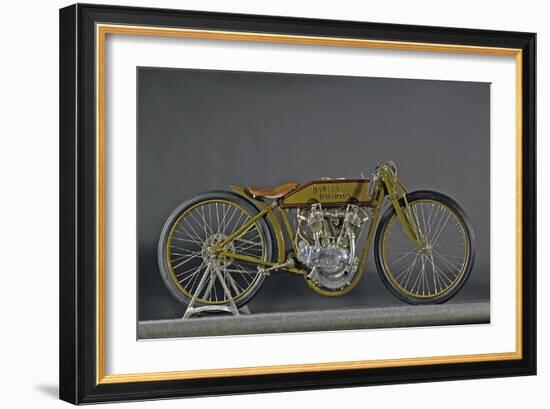 Harley Davidson Board track racer 1921-Simon Clay-Framed Photographic Print