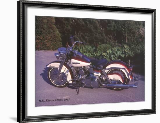 Harley Davidson Electra 1200c 1967-Forlag Hakan Eriksson-Framed Art Print