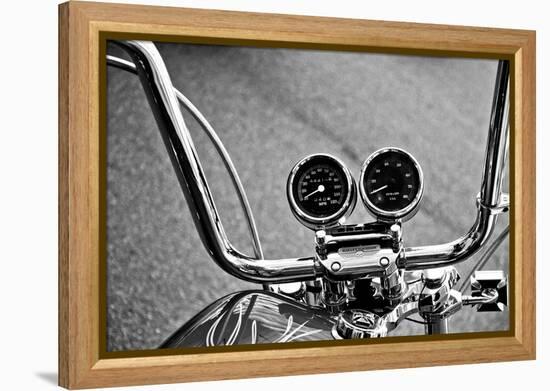 Harley Davidson Handlebars-null-Framed Stretched Canvas