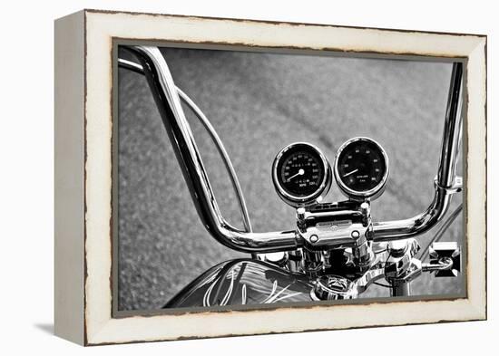 Harley Davidson Handlebars-null-Framed Stretched Canvas