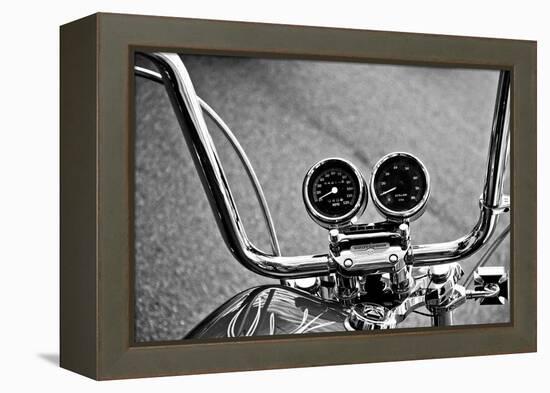 Harley Davidson Handlebars-null-Framed Stretched Canvas