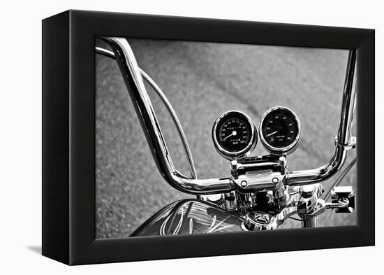 Harley Davidson Handlebars-null-Framed Stretched Canvas