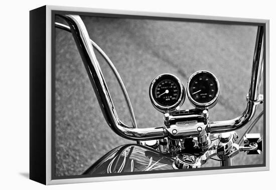 Harley Davidson Handlebars-null-Framed Stretched Canvas