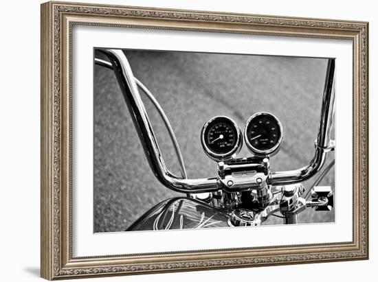 Harley Davidson Handlebars-null-Framed Photo