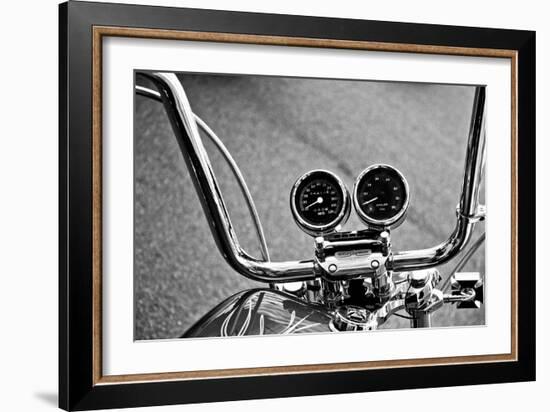 Harley Davidson Handlebars-null-Framed Photo