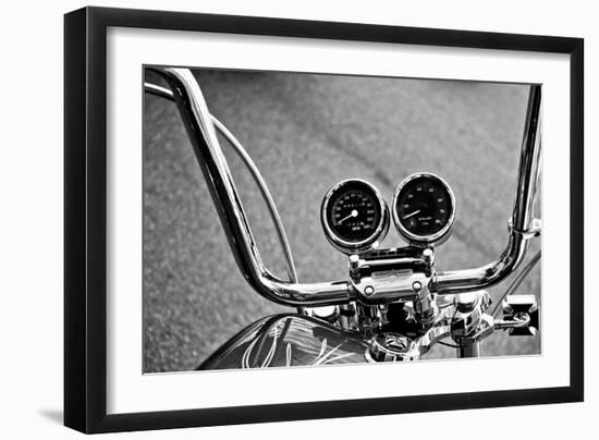 Harley Davidson Handlebars-null-Framed Photo