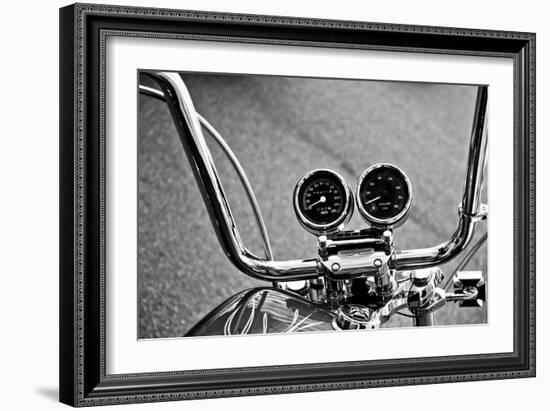 Harley Davidson Handlebars-null-Framed Photo