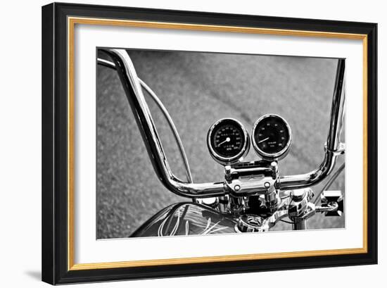 Harley Davidson Handlebars-null-Framed Photo