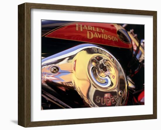 Harley Davidson Heritage Softail Made 1991 from a 1936 Style-null-Framed Photographic Print