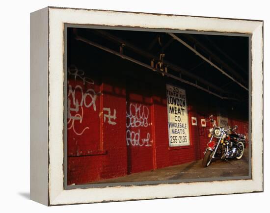 Harley Davidson Heritage Softail-null-Framed Premier Image Canvas