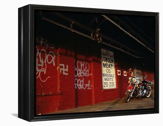 Harley Davidson Heritage Softail-null-Framed Premier Image Canvas