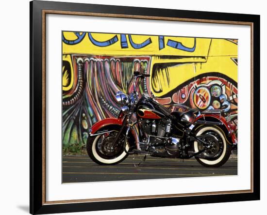 Harley Davidson Heritage Softail-null-Framed Photographic Print