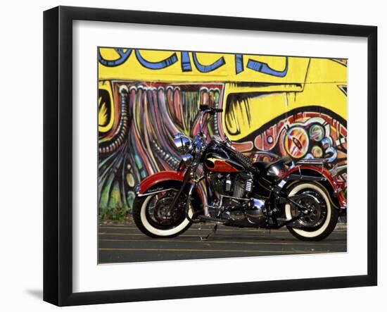 Harley Davidson Heritage Softail-null-Framed Photographic Print