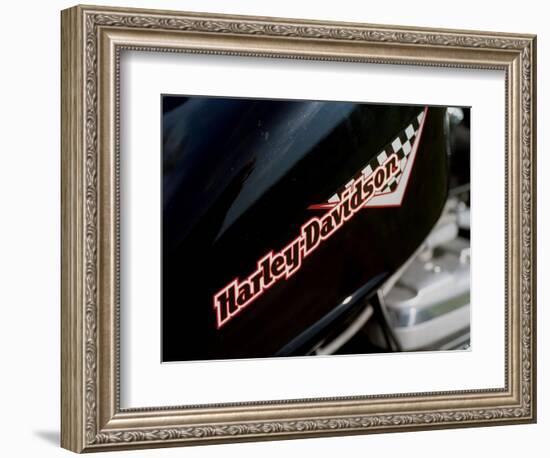 Harley Davidson Motorbike, June 1998-null-Framed Photographic Print