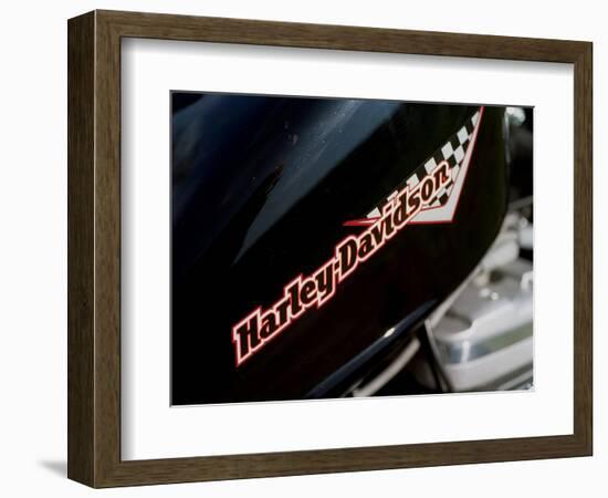 Harley Davidson Motorbike, June 1998-null-Framed Photographic Print