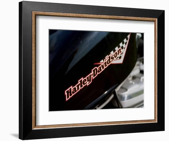 Harley Davidson Motorbike, June 1998-null-Framed Photographic Print