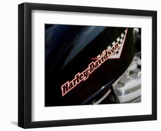 Harley Davidson Motorbike, June 1998-null-Framed Photographic Print
