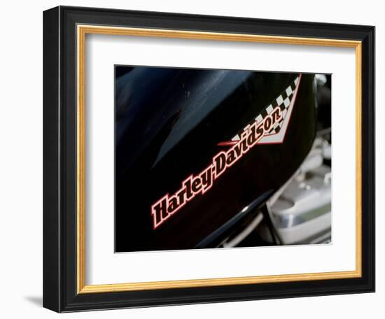 Harley Davidson Motorbike, June 1998-null-Framed Photographic Print