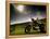 Harley Davidson Motorbike Sitting in Field, June 1998-null-Framed Premier Image Canvas