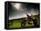 Harley Davidson Motorbike Sitting in Field, June 1998-null-Framed Premier Image Canvas