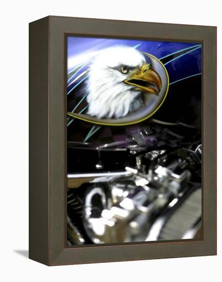 Harley Davidson Motorcycle-null-Framed Premier Image Canvas