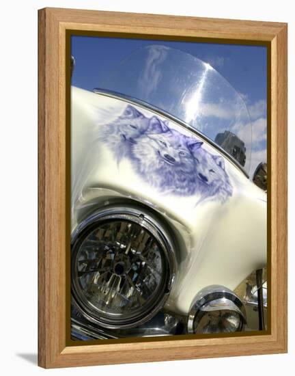 Harley Davidson Motorcycle-null-Framed Premier Image Canvas