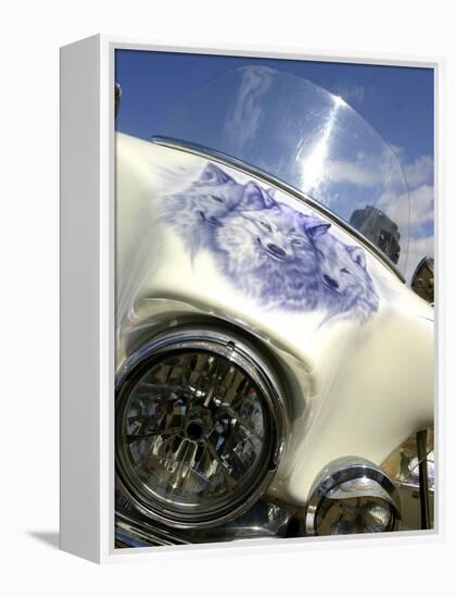 Harley Davidson Motorcycle-null-Framed Premier Image Canvas